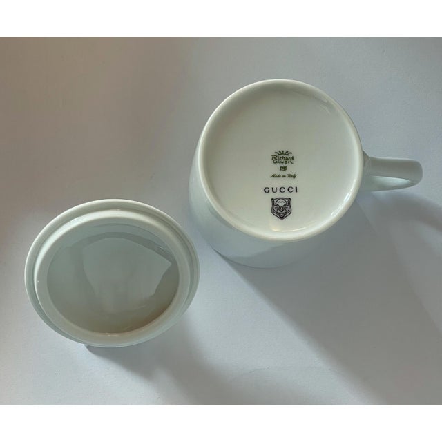 Ceramic Gucci Porcelain Butterfly Mug For Sale - Image 7 of 10
