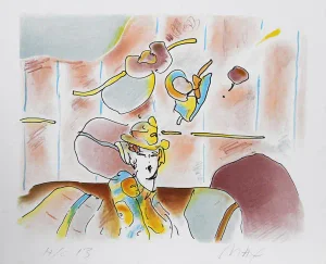 Peter Max, Lady of Fashion 2, Lithograph
