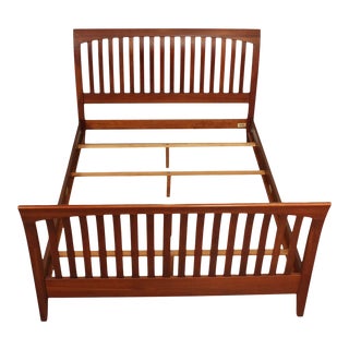 Ethan Allen American Impressions Cherry Queen Sleigh Bed For Sale
