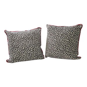 The House of Scalamandre Leopard Print Pillows- a Pair