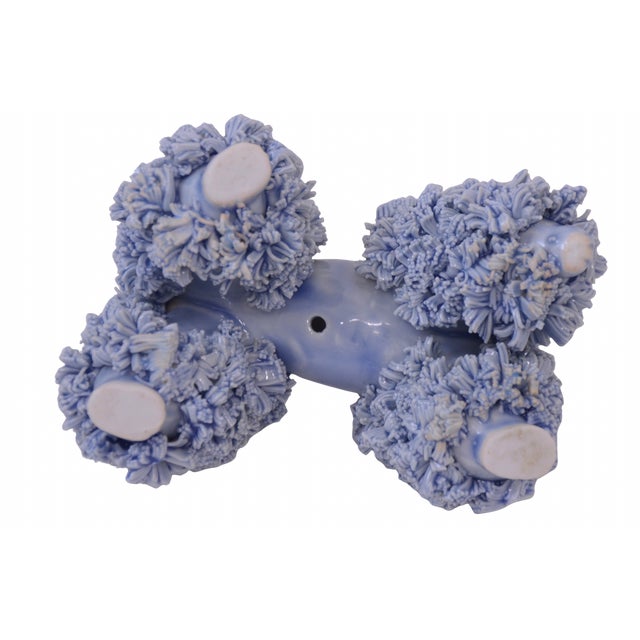 Porcelain Blue Gray Poodle For Sale - Image 4 of 5