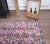 Vintage Turkish Oushak Handmade Cotton Pink Wool Area Rug For Sale - Image 4 of 9