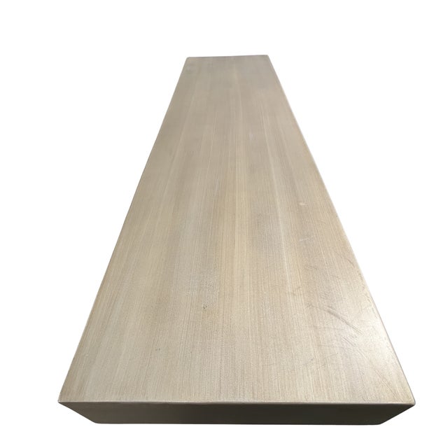 Mid-Century Modern 1970s Heavy Welded Steel Console Table For Sale - Image 3 of 3