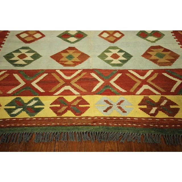 Colorful Kilim Area Oriental Rug 6' 6" x 9'5'' Chairish