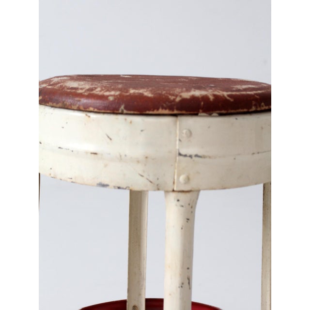 Mid-Century Industrial Diner Stool For Sale - Image 12 of 17
