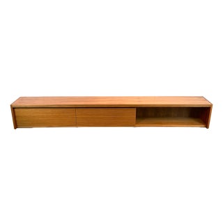 Vintage Lowboard in Walnut and Zebrano, 1960s For Sale