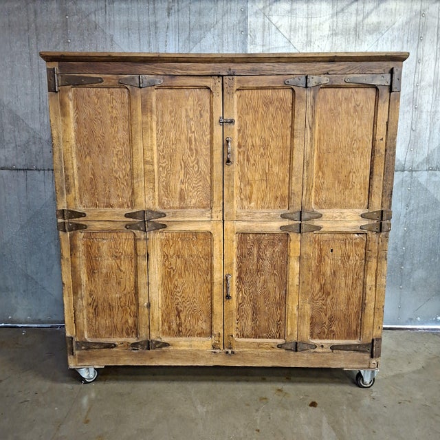 Baker's Cabinet on Wheels in Pine For Sale - Image 14 of 14