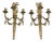 1900 Gilt Bronze Caldwell Sconces With Ribbons 3 Lights For Sale