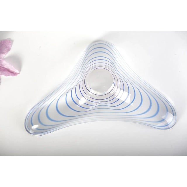 1960s Czech Bohemian White Glass Bowl For Sale - Image 5 of 8