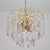 1980s 1980s Lady Grace, Chandelier With Pink and Transparent Pendants, Murano Glass For Sale - Image 5 of 15