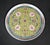 Yellow Vintage Jingdezhen Mun Shou Longevity Tea Serving Set With Tray and 4 Cups For Sale - Image 8 of 12