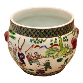 Vintage Chinoiserie Planter For Sale