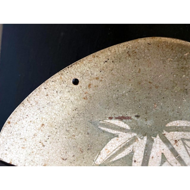 Celadon Japanese Seto Mingei Ceramic Plate Ishizara Edo Peorid For Sale - Image 8 of 17