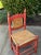 Rustic 1940s Mexican Low-Back Side Chair With Rush Seat & Back For Sale - Image 4 of 6