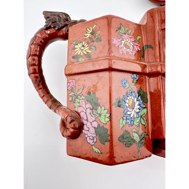 Brown Antique Watcombe Pottery Teapot For Sale - Image 8 of 12