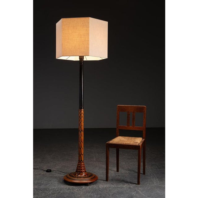 1920s Amsterdam School Standing Lamp by Louis Bogtman, 1920s For Sale - Image 5 of 11