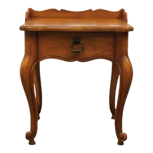 Drexel Furniture Solid Pecan Country French Style 19x26" Accent End Table