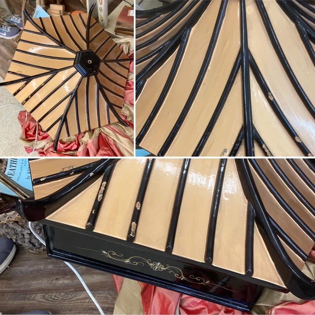 Vintage Pagoda Chinoiserie Illuminated Curio Cabinet For Sale - Image 9 of 12