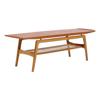 Arne Hovmand Olsen Mid Century Danish Teak Coffee Table For Sale