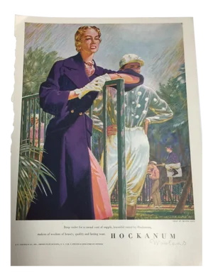 1948 Hockanum Woolens Polo Ad