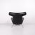 Set of Model EJ100 Ox Chair with Ottoman in Black Leather by Hans J. Wegner for Fredericia, 1960s For Sale - Image 6 of 15