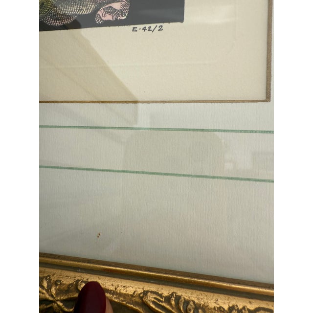 Pair of Antique Hand Colored Etching Plates of Vases by Jean Le Pautre, Framed For Sale - Image 10 of 10