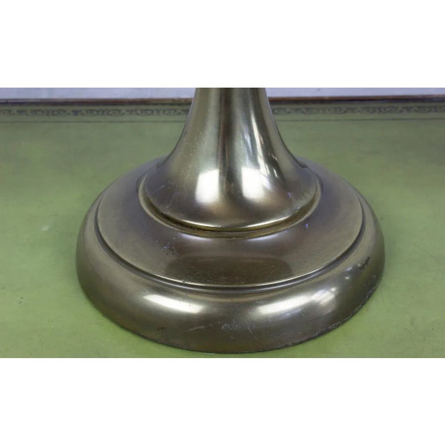 1950s Pair of American Mid-Century English Brass Table Lamps For Sale - Image 5 of 10
