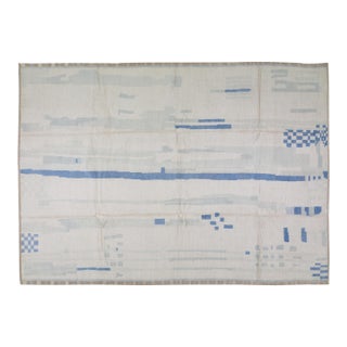 Moroccan Hand Knotted Organic Wool Rug, 10'x14' For Sale