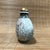 Late 20th Century Vintage Ge-Ware Style Porcelain Snuff Bottle With Gilt Figure & Calligraphy For Sale - Image 5 of 9