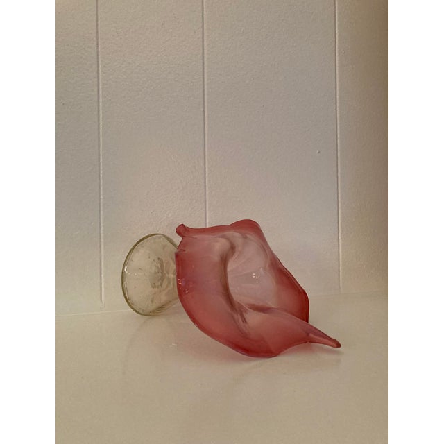 Vintage Hand-Blown Art Glass Vase For Sale In New York - Image 6 of 11