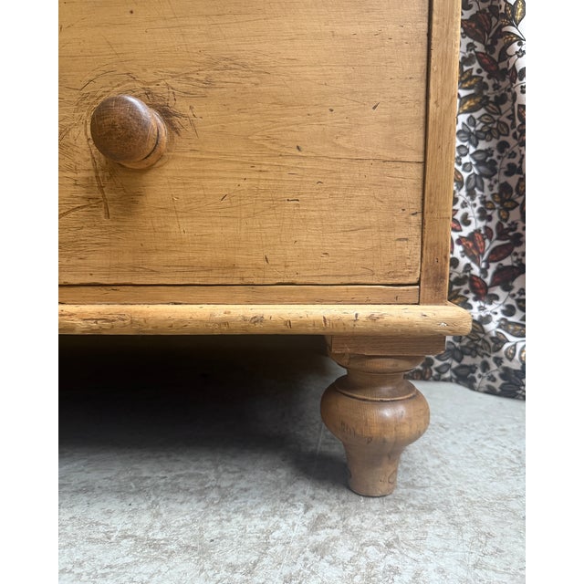 English Pine Chest of Drawers, 1920s For Sale - Image 8 of 14