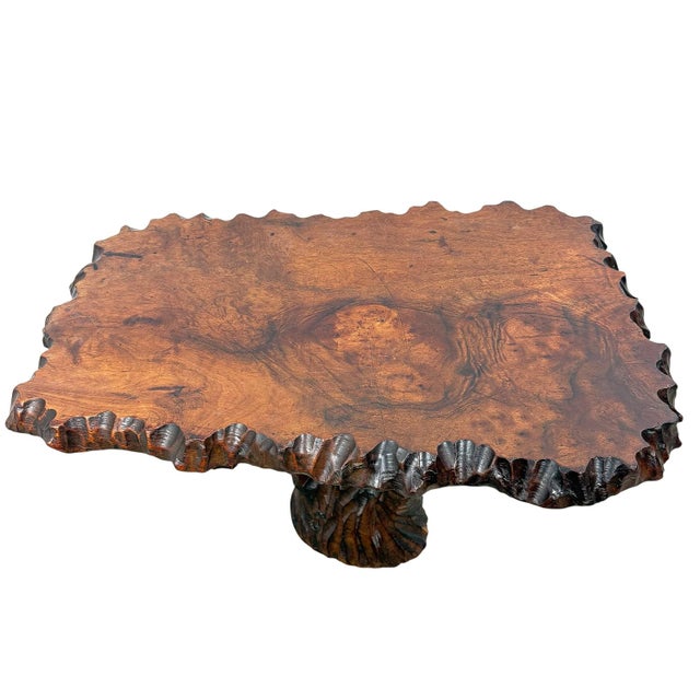 Brutalist Sculptural Camphor Wood Organic Side Table, 1950s For Sale - Image 7 of 10