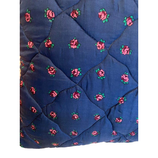 1960s Vintage Silk Scarf Custom Throw Pillow Cover For Sale - Image 5 of 5