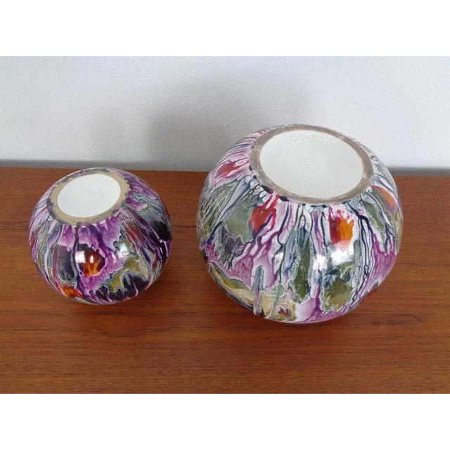 Ceramic Vases 508-20 and 504-15 from Scheurich, 1970s, Set of 2 For Sale - Image 4 of 9