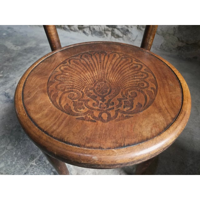 Antique Bistro Chairs in Bentwood by Fischel Austria, 1890s, Set of 2 For Sale - Image 3 of 18