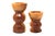 Mid-Century Modern Vintage Mid Century Handmade Wooden Candle Holders - a Set For Sale - Image 3 of 10