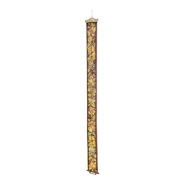 Victorian Needlepoint Bell Pull For Sale