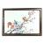 Chinese Porcelain Framed Famille Rose Plaque of Birds With Prunus and Cherry Trees For Sale