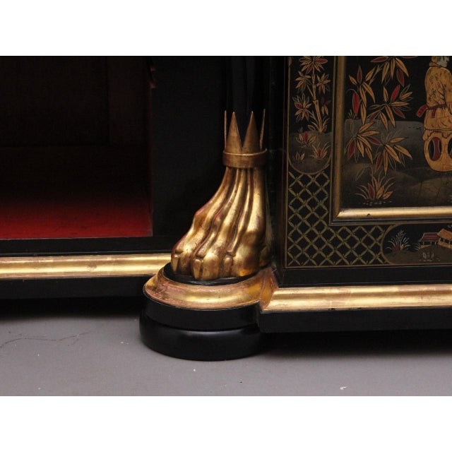 Vintage Chinoiserie Cabinet with Marble Top, 1920 For Sale - Image 14 of 18