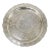 Vintage Home Decorators Inc Silver Plated Pierced Gallery Round Serving Tray For Sale