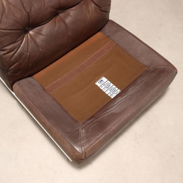 Brown Amanta Armchair attributed to Mario Bellini for C&B Italia For Sale - Image 8 of 14