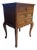 1940s French Louis XV Style Oak Nightstand / Side Table With Cabriole Legs [Rg] For Sale