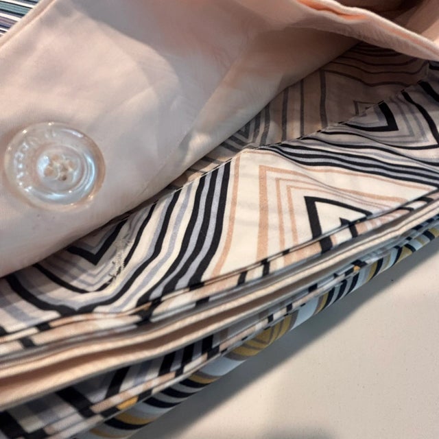 New Missoni Trevor Aqua Blue Queen Duvet Cover & Shams Set Made in Italy For Sale In Miami - Image 6 of 13