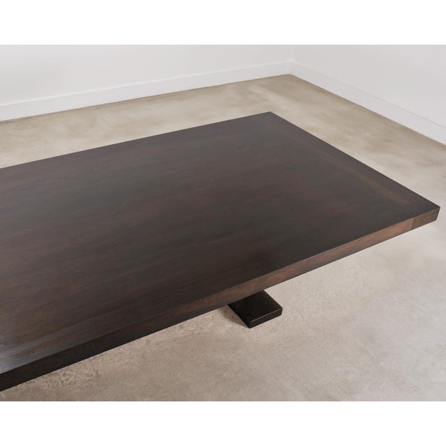 Coffee Monumental Ferrell+Mittman Modern Trestle Dining Table 13 Ft For Sale - Image 8 of 18
