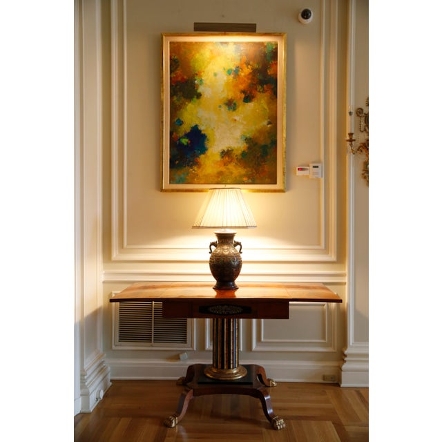 Late 19th Century Crotch Mahogany Drop Leaf Table For Sale - Image 11 of 11