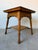 Beautiful antique French farmhouse accent table crafted from solid oak, showcasing warm natural wood grain and timeless...