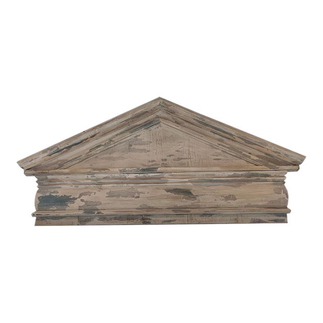 Large Distressed Pediment Wall Art Panel Chairish