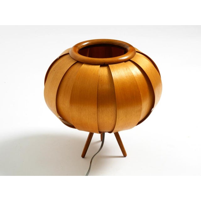 Wood Veneer Tripod Lamp by Stanislav Kučera for Úluv, Czech, 1960s For Sale - Image 4 of 16