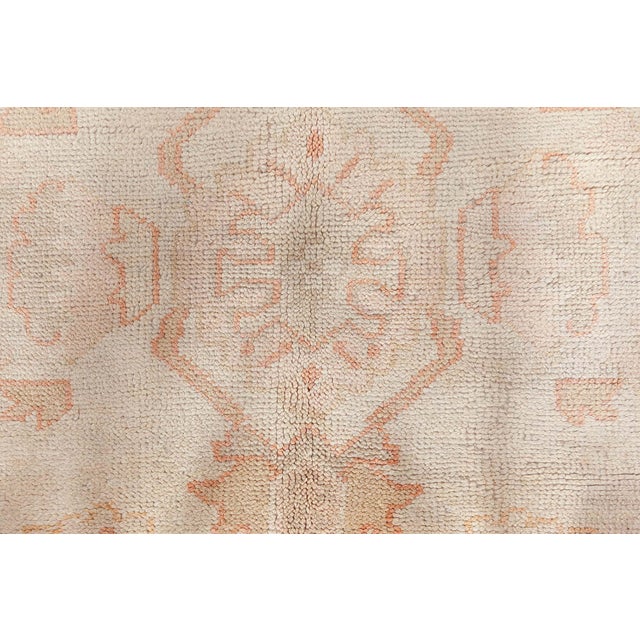 Antique Turkish Oushak Rug For Sale - Image 10 of 10