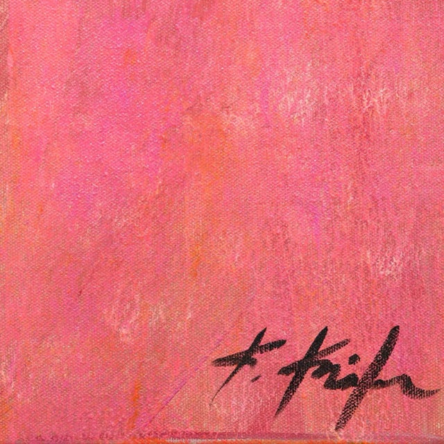 Red Xanadu Coral - Original Palm Tree Landscape Artwork by Kathleen Keifer For Sale - Image 8 of 9